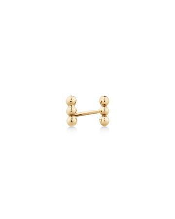 Trio Ball Bar Stud Earrings in 10kt Yellow Gold Trio Ball Bar Stud Earrings in 10kt Yellow Gold