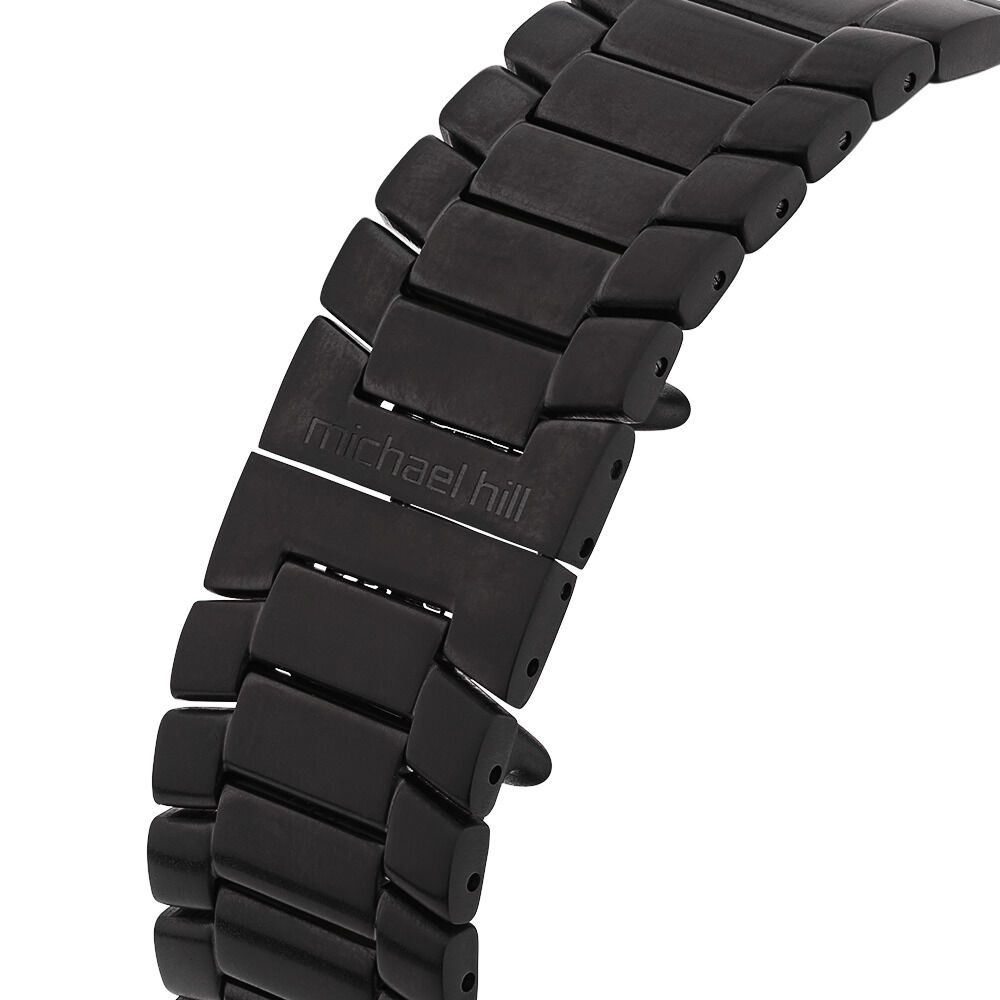 Men s Chronograph Watch with 1 2 Carat TW of Diamonds in Black