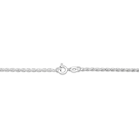 50cm (20") 1.5mm-2mm Width Rope Chain in Sterling Silver 50cm (20") 1.5mm-2mm Width Rope Chain in Sterling Silver