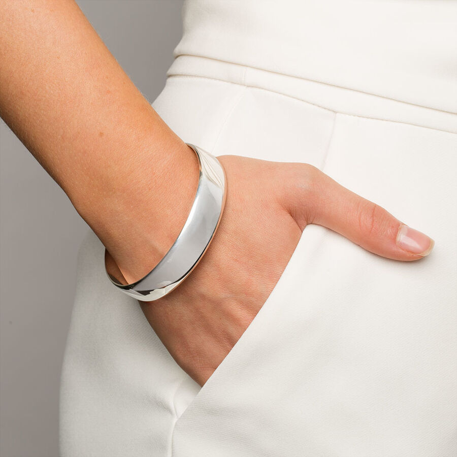 Solid bangles silver clearance