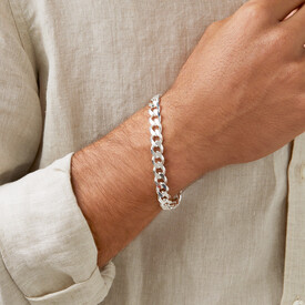 Men's Bracelets - Silver & Leather Bracelets for Men