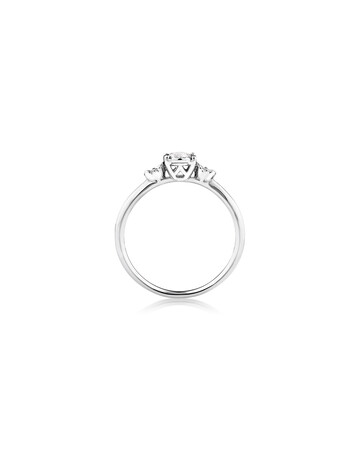 Evermore Three Stone Engagement Ring with 0.33 Carat TW of Diamonds in White Gold Evermore Three Stone Engagement Ring with 0.33 Carat TW of Diamonds in White Gold