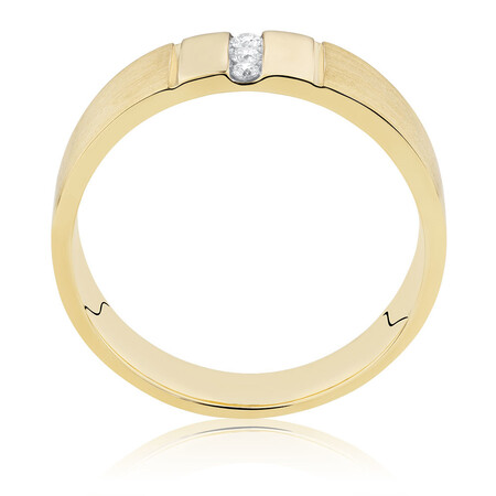 Men's Diamond Set Ring in 10kt Yellow Gold Men's Diamond Set Ring in 10kt Yellow Gold