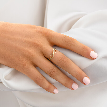 Infinity Ring in 10kt Yellow Gold Infinity Ring in 10kt Yellow Gold