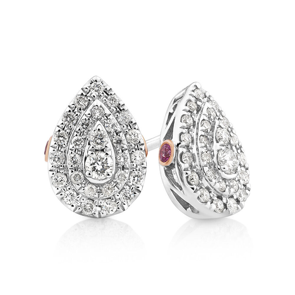 Michael hill rose gold earrings sales