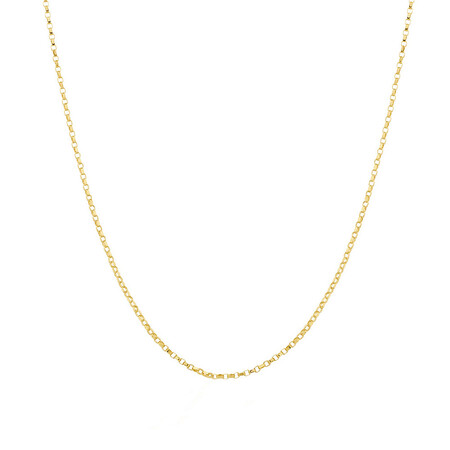 40cm (16") Hollow Belcher Chain in 10ct Yellow Gold 40cm (16") Hollow Belcher Chain in 10ct Yellow Gold