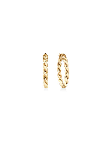 20mm Braid Twist Hoop in 10ct Yellow Gold 20mm Braid Twist Hoop in 10ct Yellow Gold