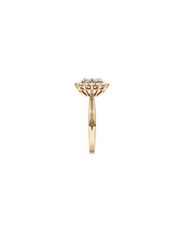 Cluster Ring with 0.62 Carat TW of Diamonds in 14kt Yellow Gold Cluster Ring with 0.62 Carat TW of Diamonds in 14kt Yellow Gold