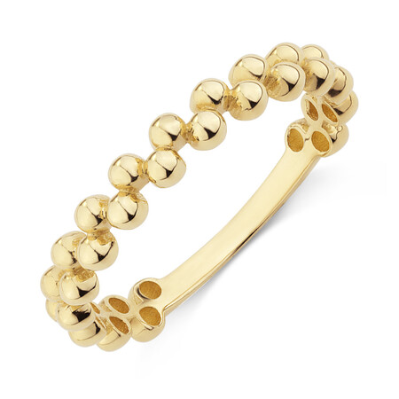 Beads Ring in 10ct Yellow Gold Beads Ring in 10ct Yellow Gold
