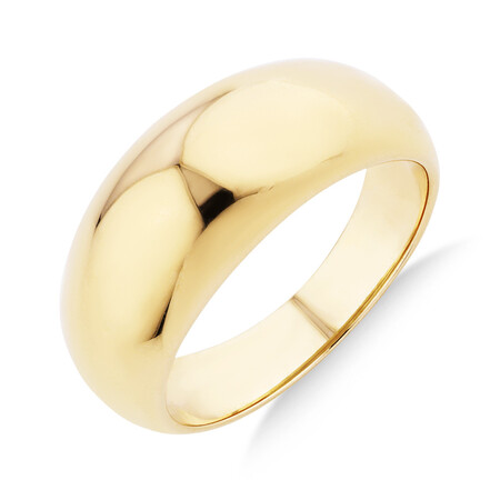 Dome Ring in 10kt Yellow Gold