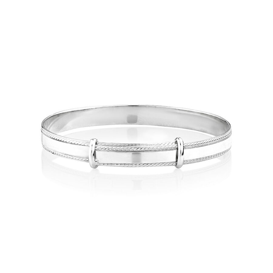 New baby silver bangle clearance