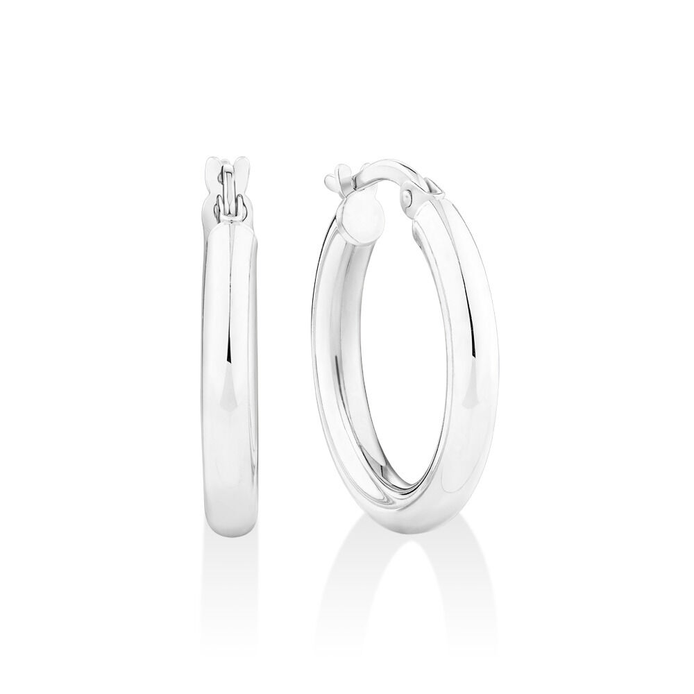 Michael hill silver hoops deals