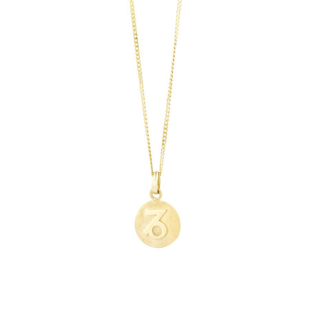 Capricorn Zodiac Pendant In 10ct Yellow Gold Capricorn Zodiac Pendant In 10ct Yellow Gold