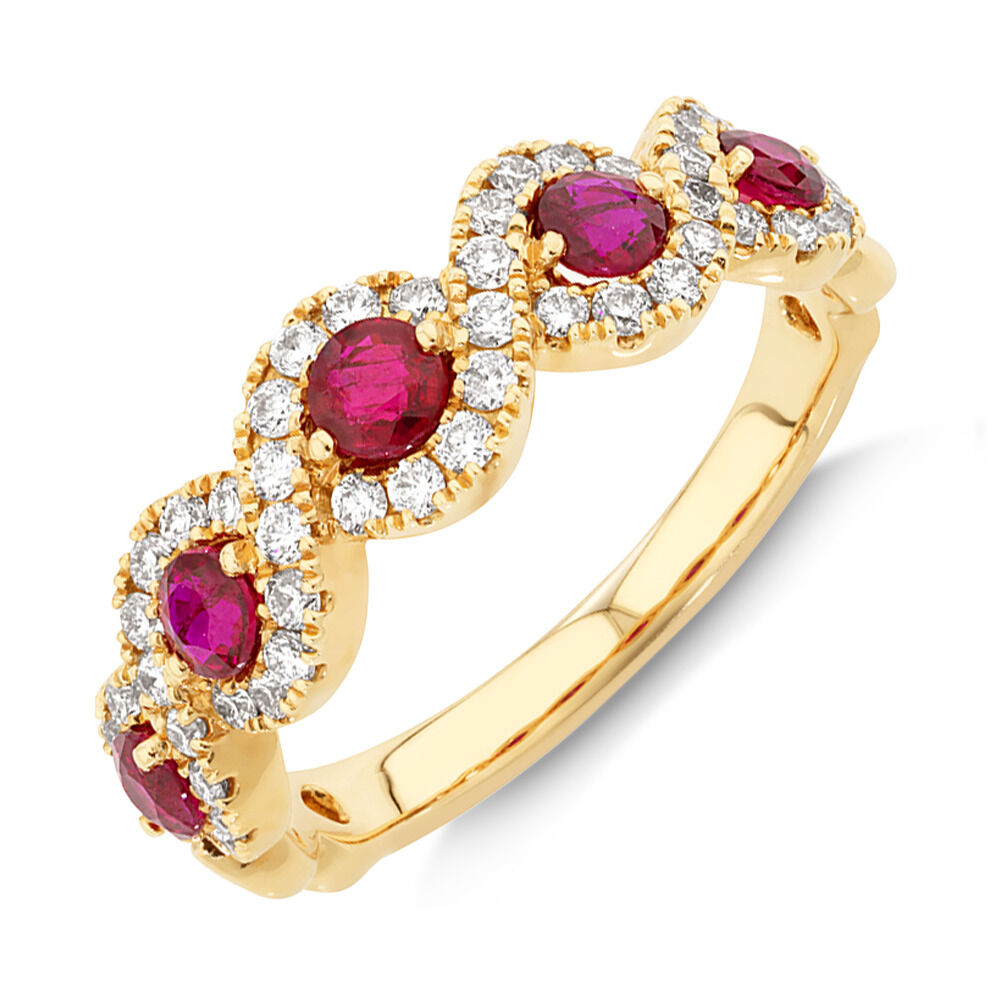 Michael hill ruby sales rings