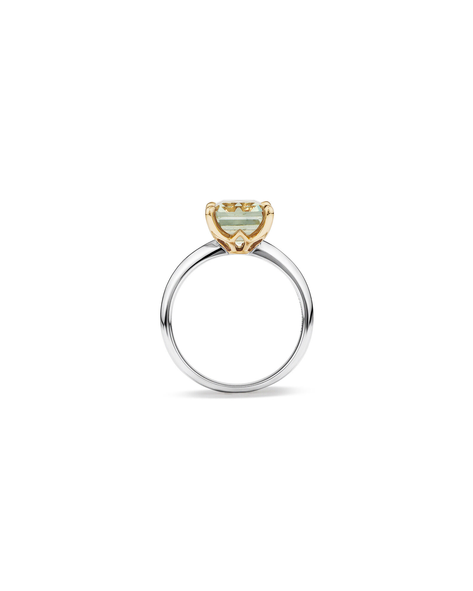 Green amethyst ring online sterling silver