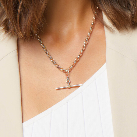 45cm (18") Belcher Fob Chain in Sterling Silver 45cm (18") Belcher Fob Chain in Sterling Silver