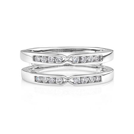 Enhancer Ring with 1/4 Carat TW of Diamonds in 10ct White Gold Enhancer Ring with 1/4 Carat TW of Diamonds in 10ct White Gold
