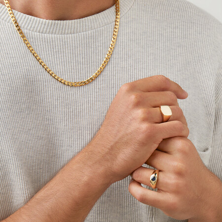 60cm (24") Solid Curb Chain in 10kt Yellow Gold 60cm (24") Solid Curb Chain in 10kt Yellow Gold