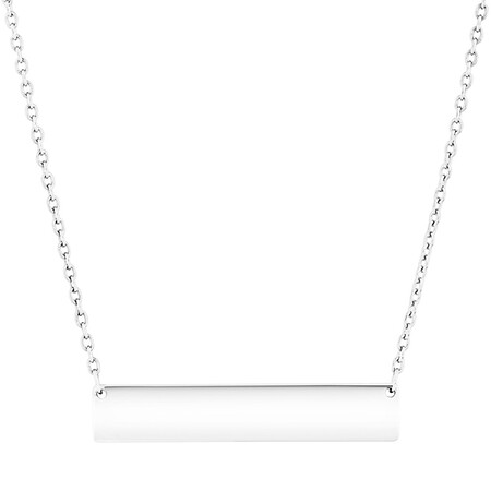 Bar Necklace in Sterling Silver Bar Necklace in Sterling Silver