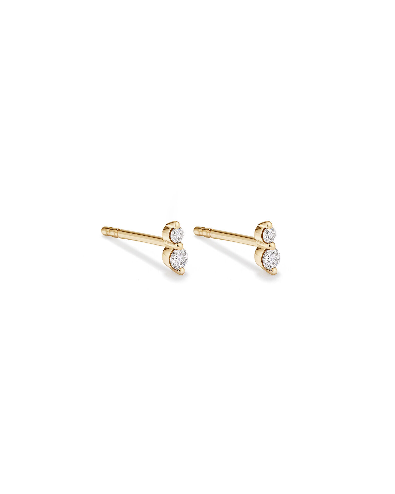 Two stone diamond clearance earrings