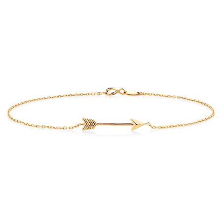 Arrow Bracelet in 10ct Yellow Gold Arrow Bracelet in 10ct Yellow Gold