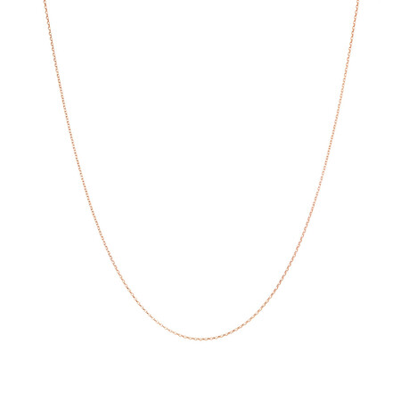 45cm (18") Solid Belcher Chain in 10kt Rose Gold