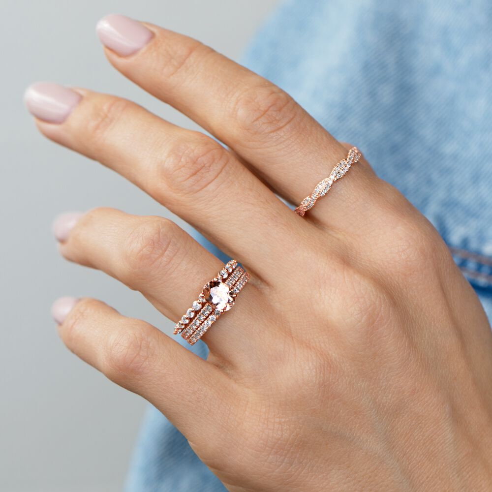 Rose gold twist band clearance