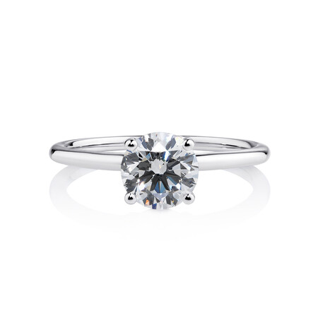 Laboratory-Created 1.25 Carat Diamond Ring in 14ct White Gold Laboratory-Created 1.25 Carat Diamond Ring in 14ct White Gold