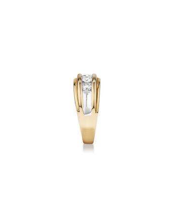 Men's Ring with 1 1/4 Carat TW of Diamonds in 14ct Yellow Gold Men's Ring with 1 1/4 Carat TW of Diamonds in 14ct Yellow Gold