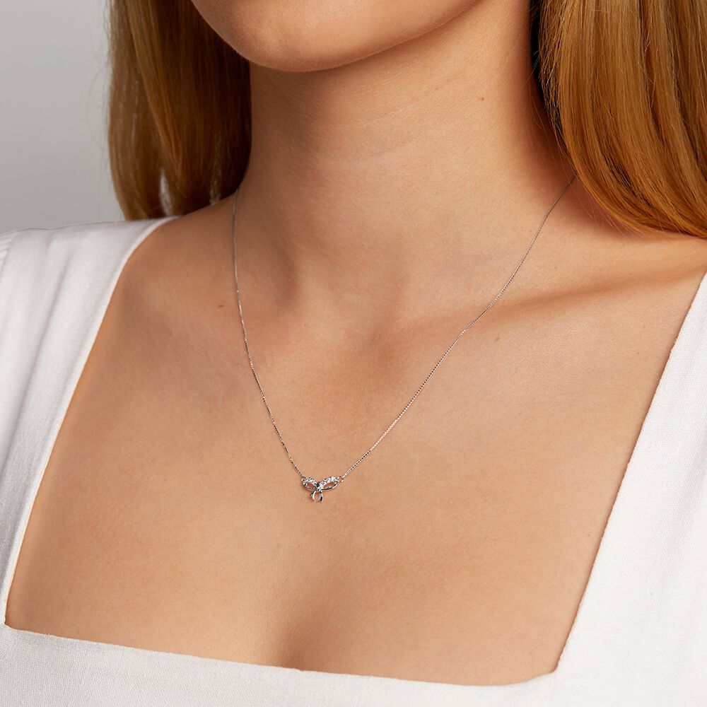Michael hill white gold necklace clearance