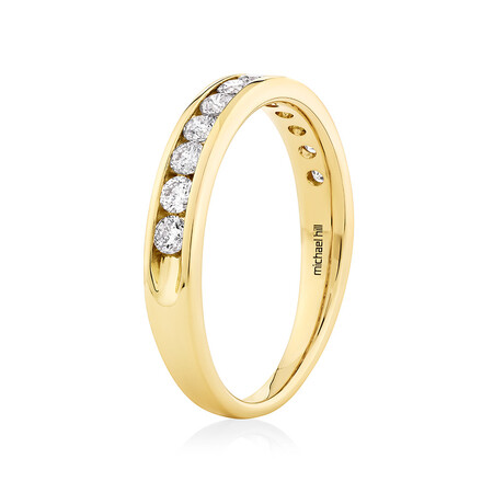 Wedding Band with 1/2 Carat TW of Diamonds in 14kt Yellow Gold Wedding Band with 1/2 Carat TW of Diamonds in 14kt Yellow Gold
