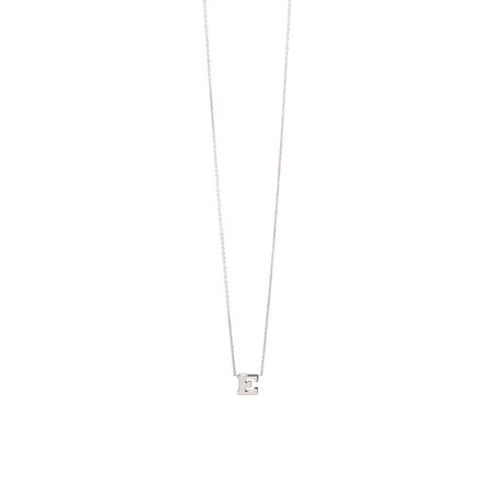 'E' Initial Necklace in Sterling Silver 'E' Initial Necklace in Sterling Silver
