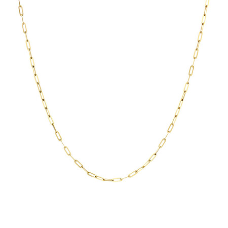 50cm Paperclip Chain in 10ct Yellow Gold