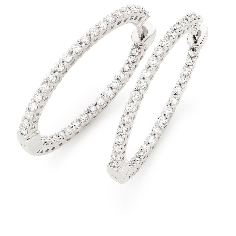 18Ct White Gold Earrings