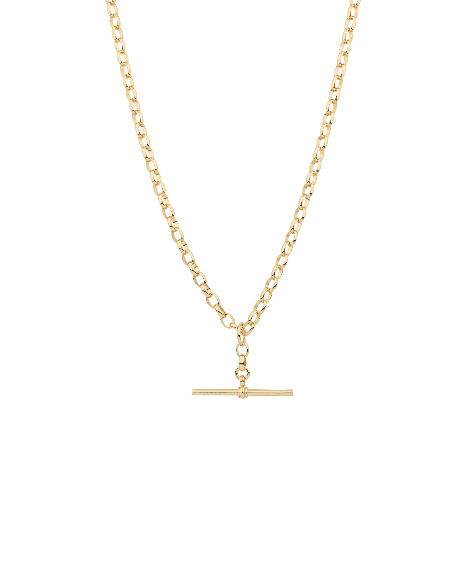 Belcher Fob Chain in 10kt Yellow Gold