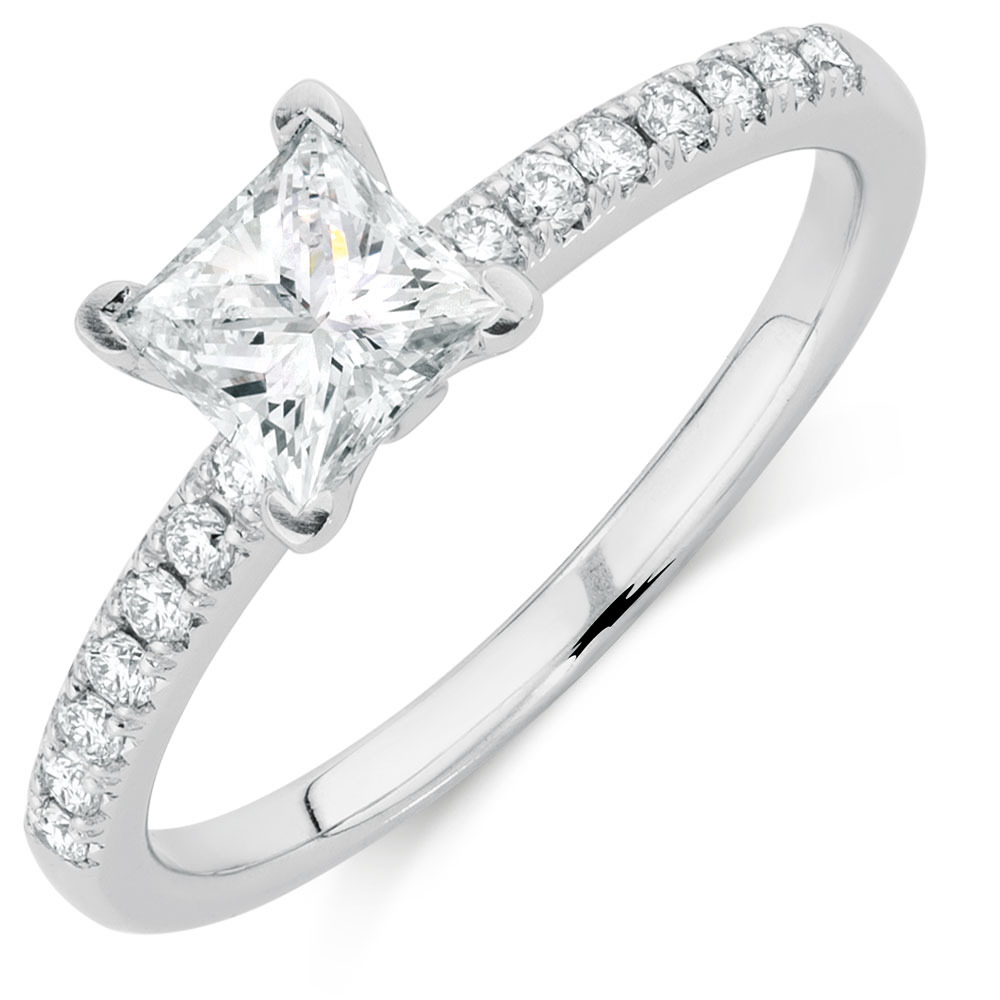  Online  Exclusive Engagement  Ring  with 0 86 Carat TW of 
