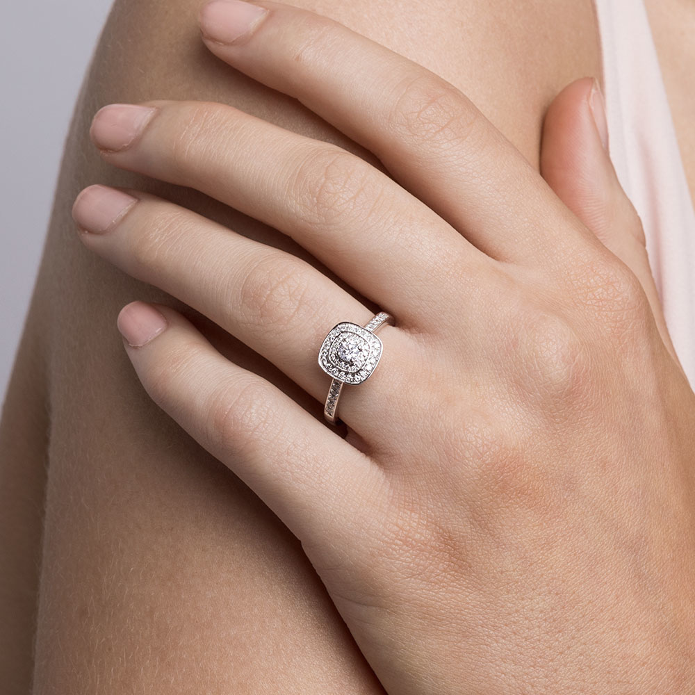 michael hill white gold engagement rings