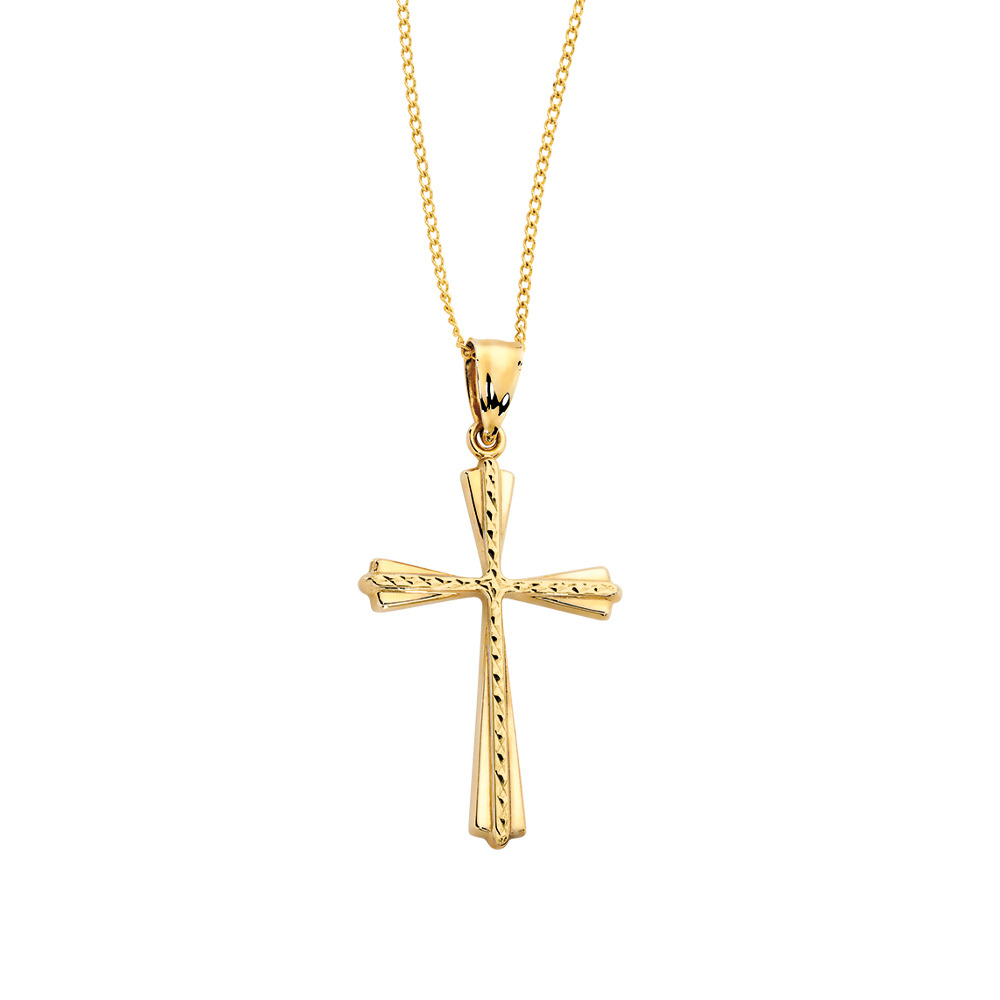 Cross Pendant in 10ct Yellow Gold