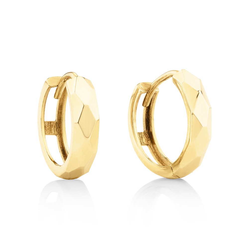 Huggie Earrings in 10ct Yellow Gold