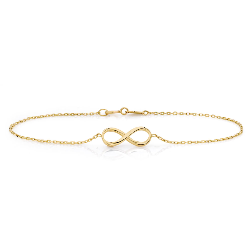 Infinity Bracelet in 10ct Yellow Gold