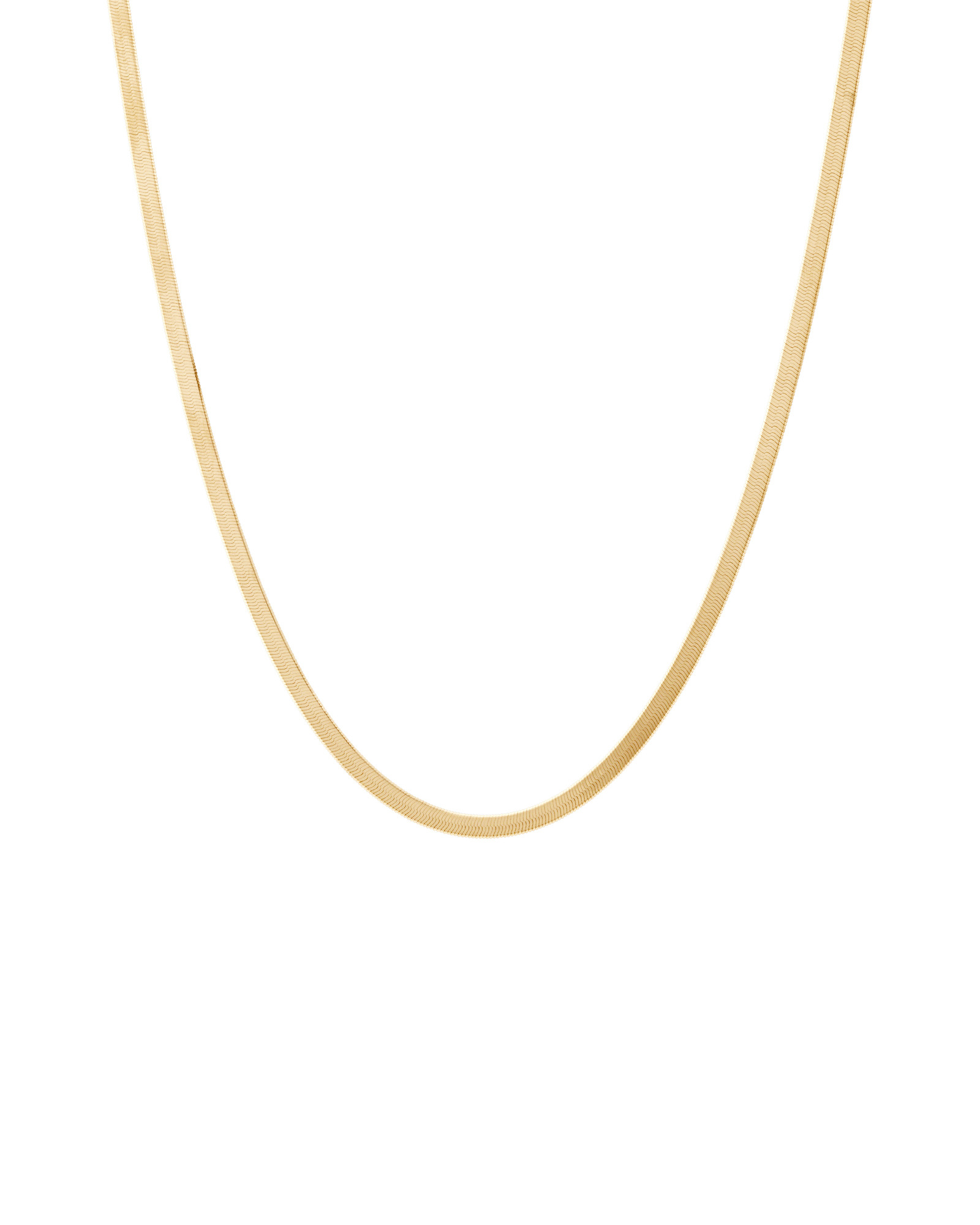 Herringbone Snake Chain In 10kt Yellow Gold