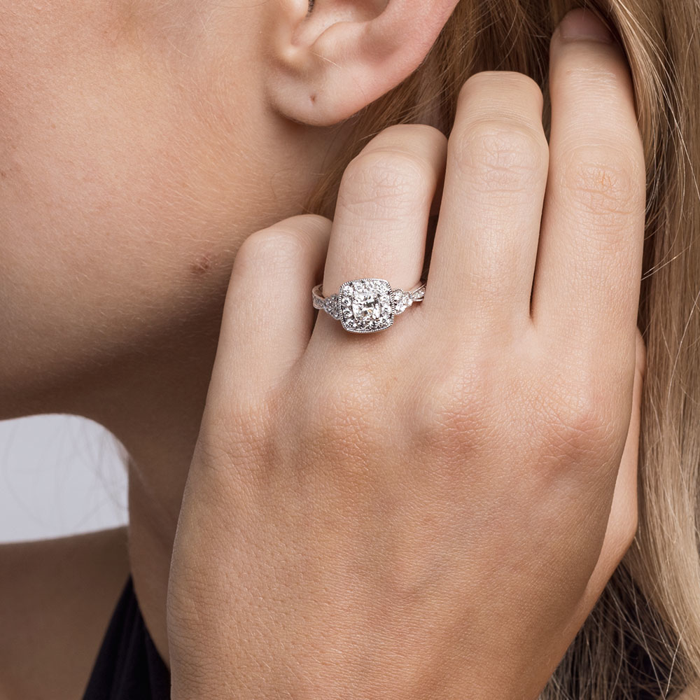 michael hill white gold engagement rings