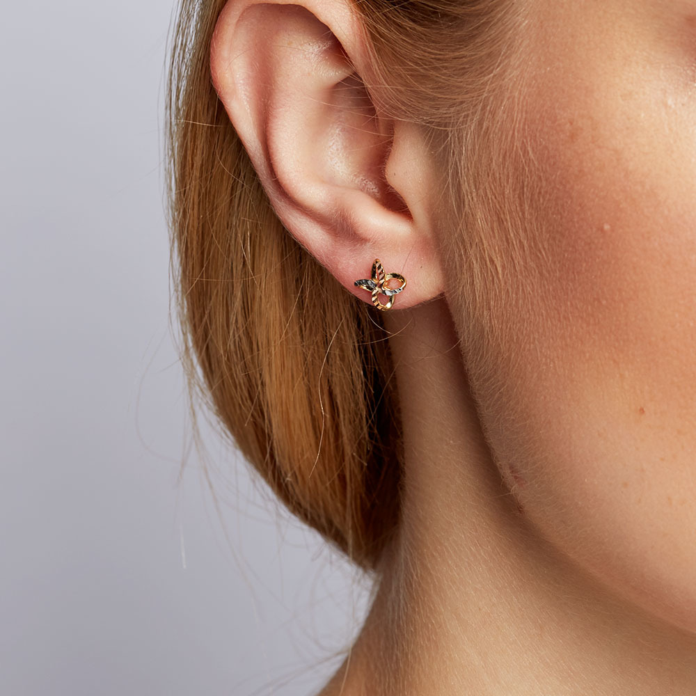 rose gold earrings michael hill