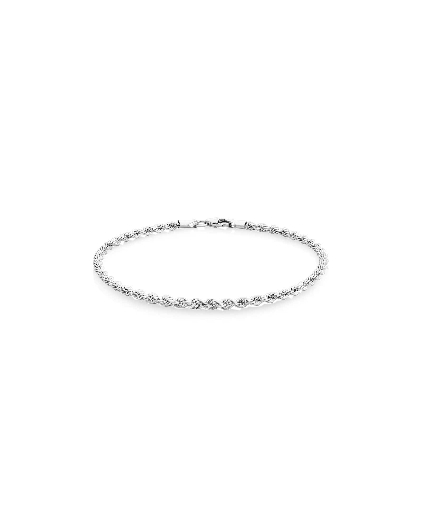 Rope Bracelet in 10ct White Gold