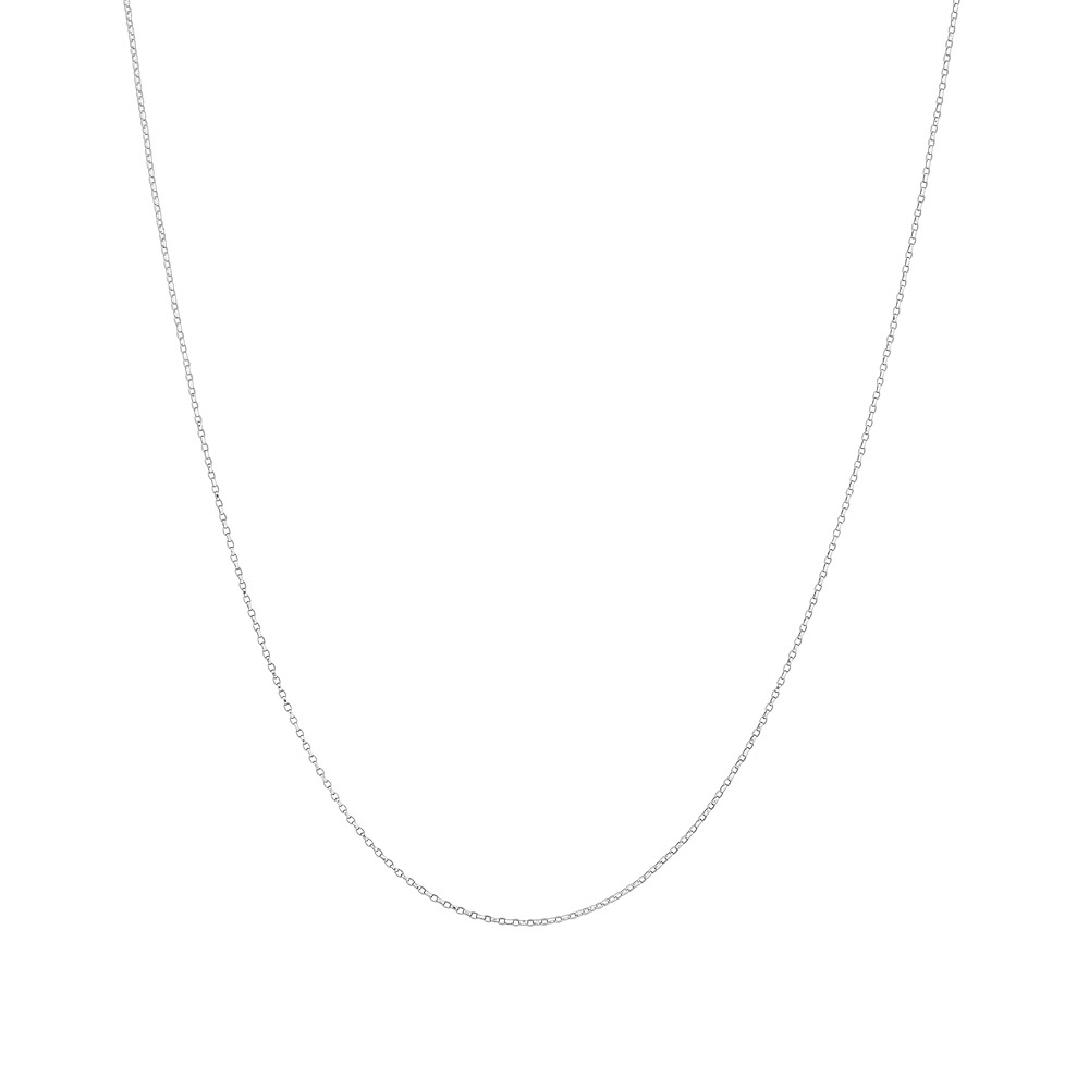 Solid Belcher Chain in 10kt White Gold