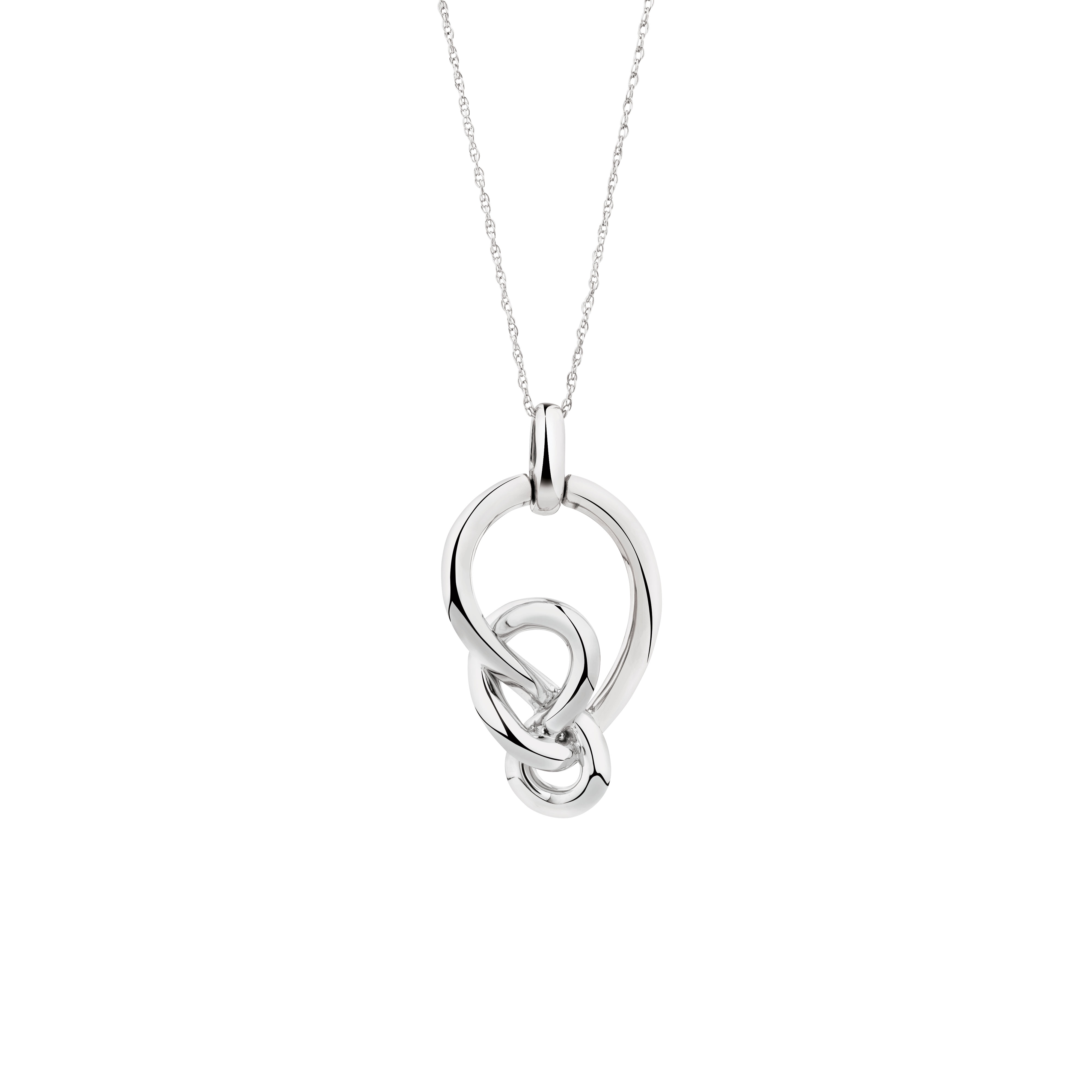 Medium Knots Pendant in Sterling Silver