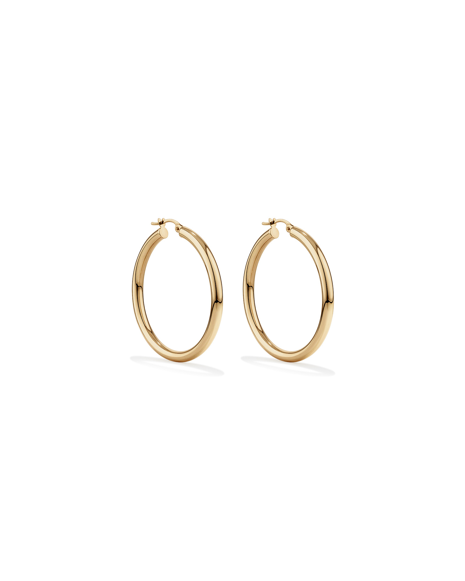 35mm Hoop Earrings in 10ct Yellow Gold