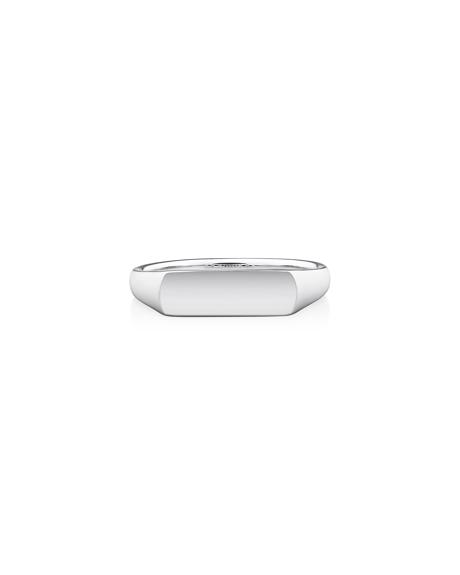 Men'S Rectangle Ring In Sterling Silver