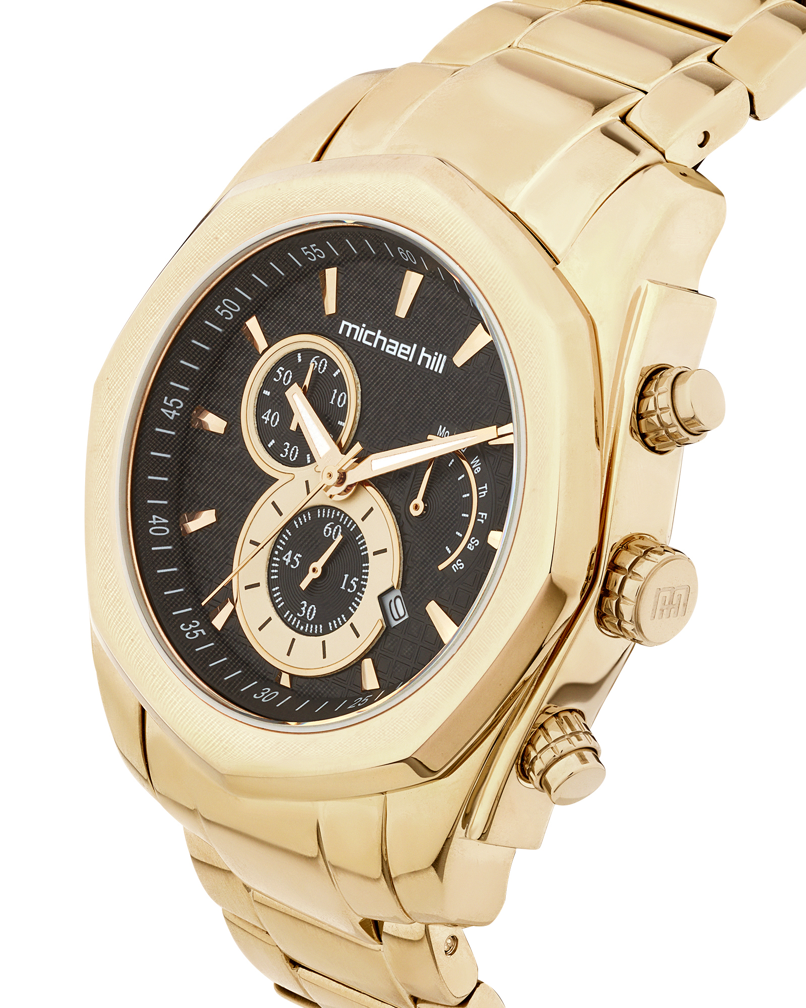 Men's Chronograph Watch in Gold Tone Stainless Steel