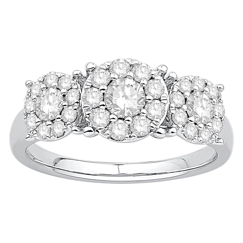 cluster stone ring